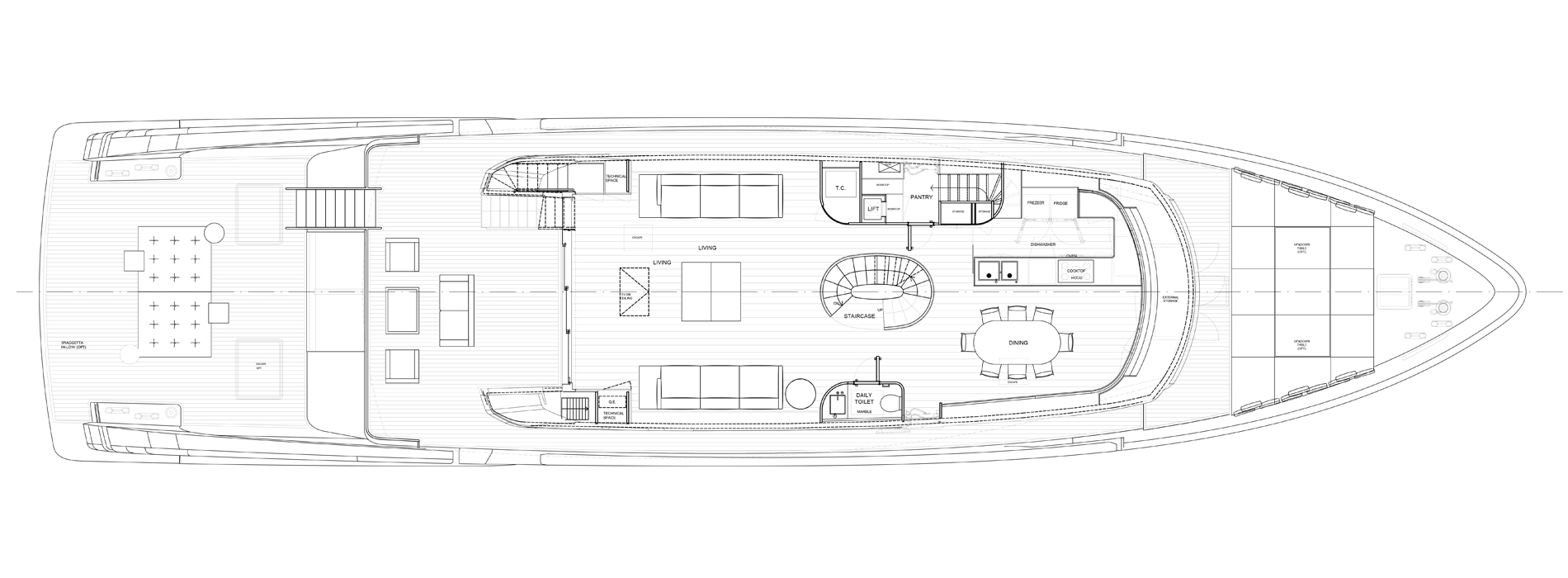 Sanlorenzo Yachts SX112 Main deck Version B