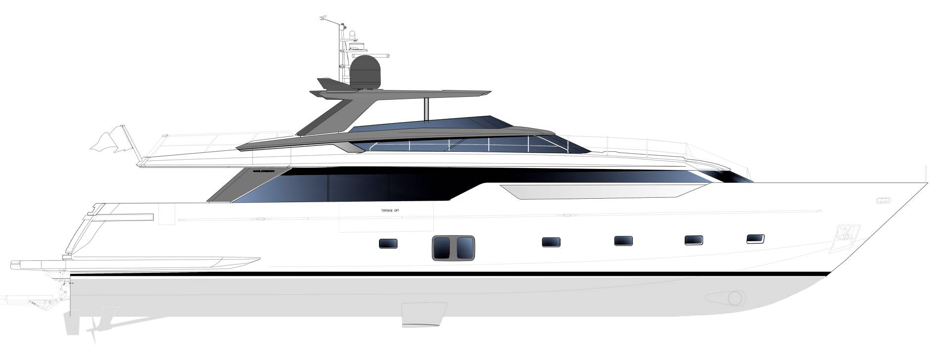 Sanlorenzo Yachts SL106 Asymmetric Profile