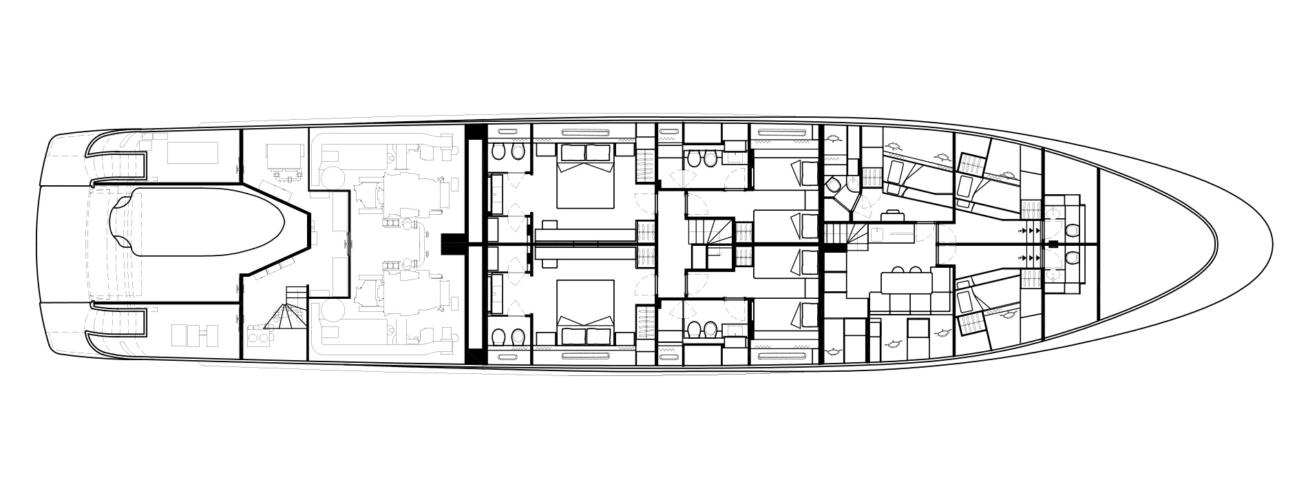 Sanlorenzo Yachts SD126 Lower Deck Version A